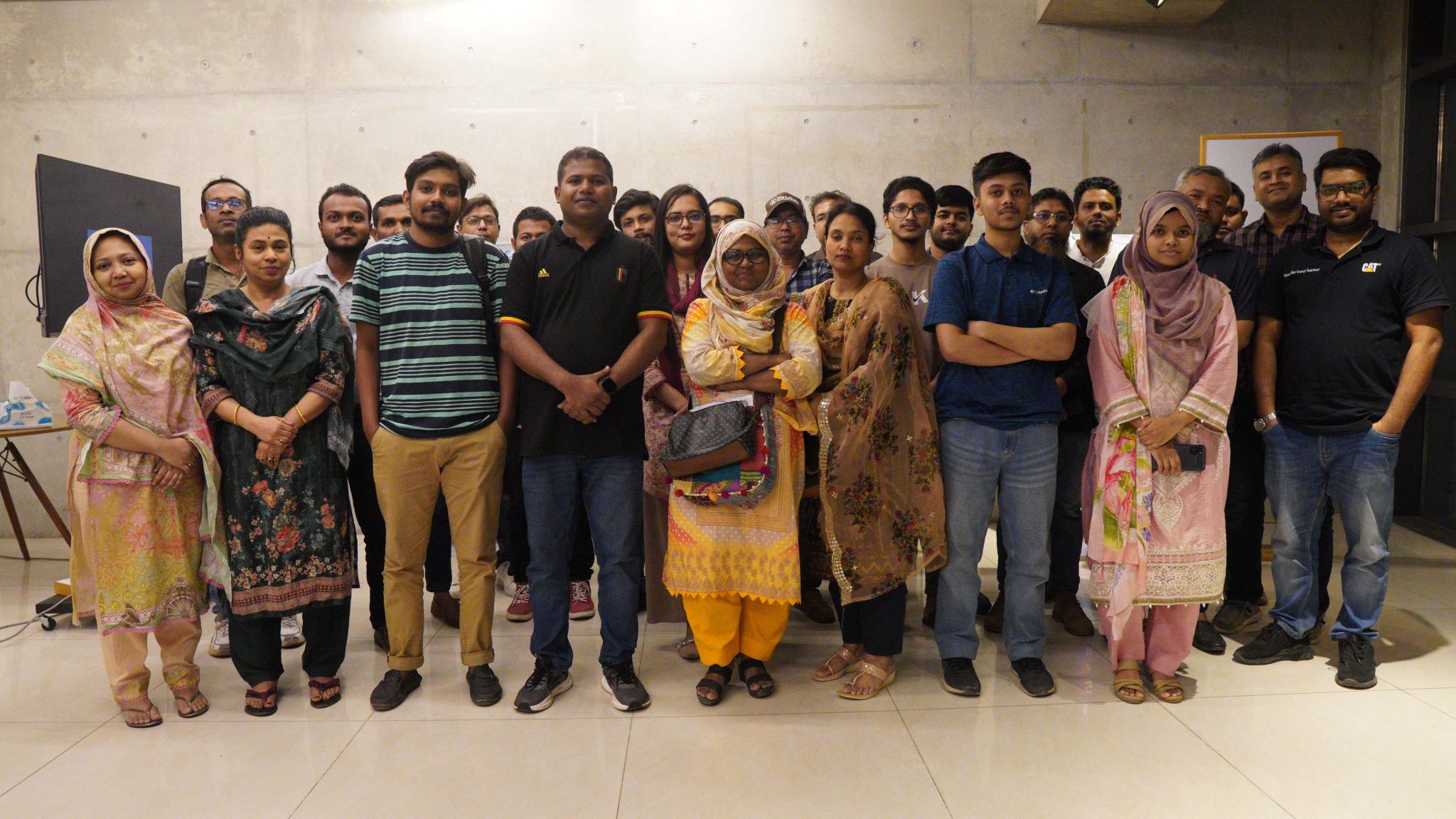 Prosun Bepari with participants after the startup workshop